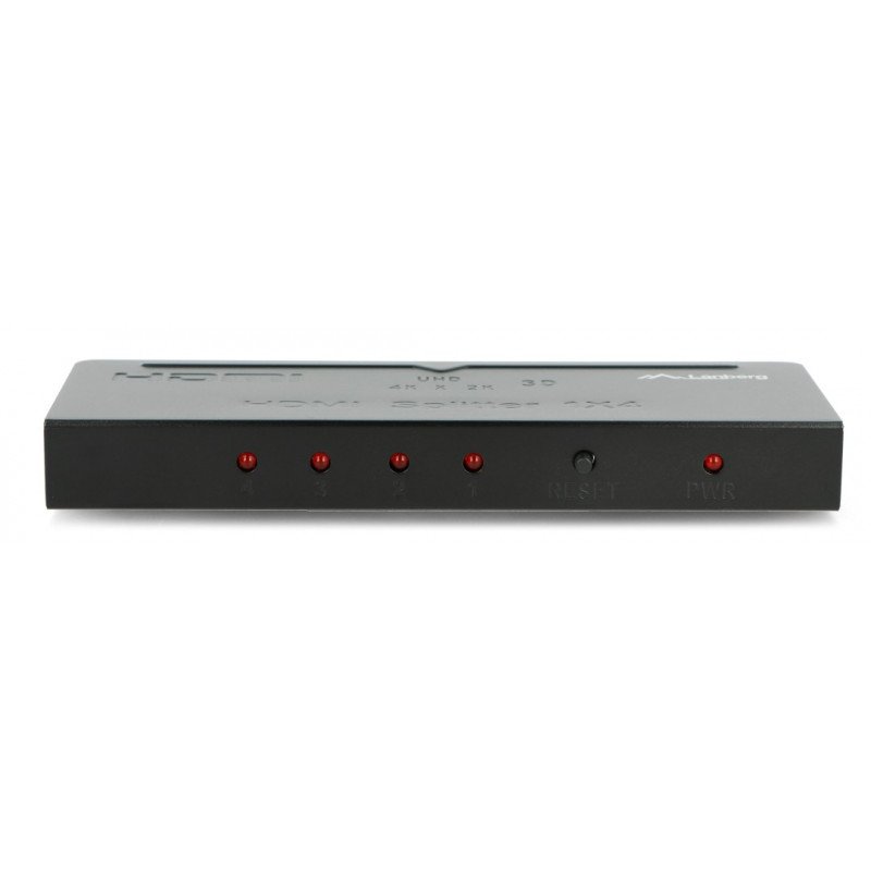 Lanberg HDMI Splitter - 4x HDMI 4K + Netzteil - schwarz
