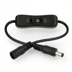 2.1 / 5.5-Kabel mit einem 35-cm-Schalter