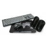 4in1 Natec Tetra Wireless Set - Tastatur + Maus + Lautsprecher + US-Pad - schwarz und grau - zdjęcie 2