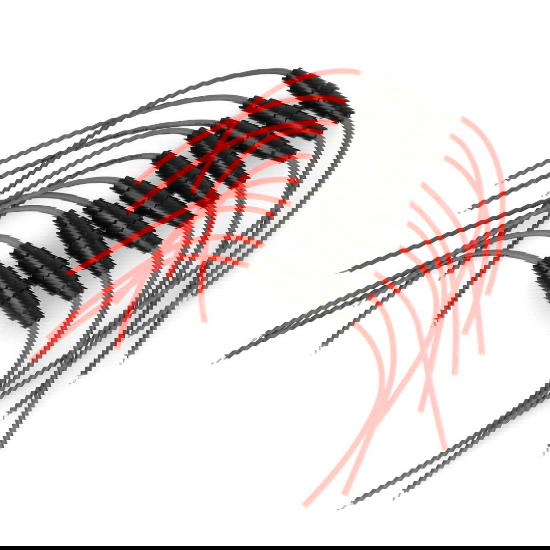Sicherungshalter 5x20mm mit Drähten - 10St.