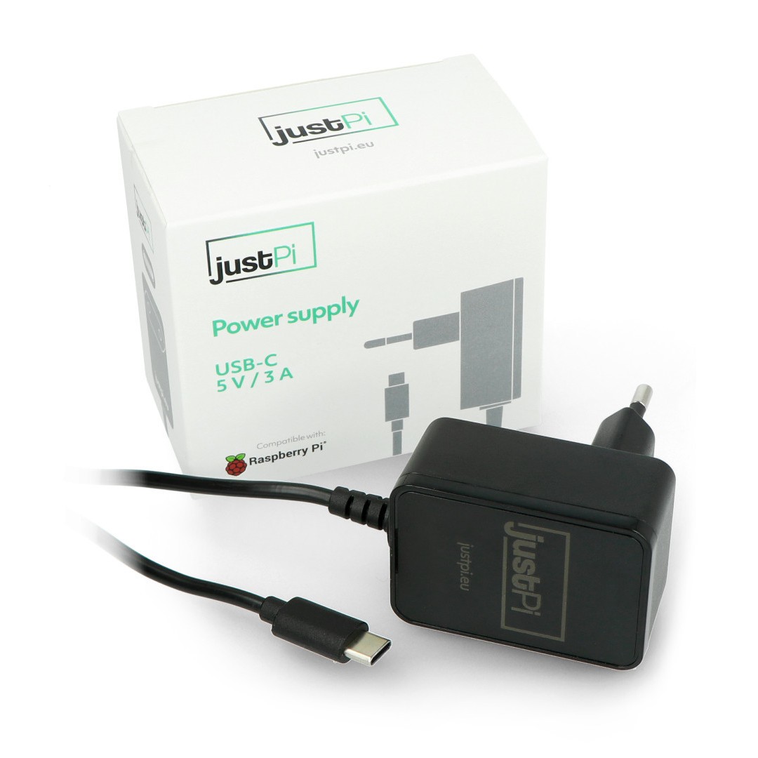 JustPi USB C 5V / 3A Netzteil für Raspberry Pi 4B