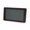 Gehäuse für Raspberry Pi 4B und 7 "Touchscreen - rot - zdjęcie 1