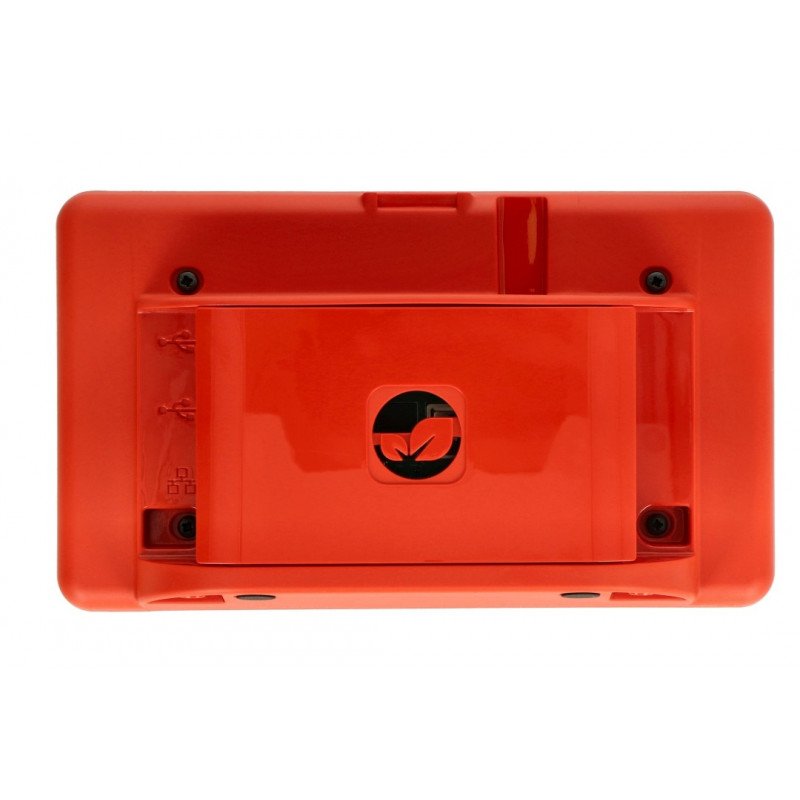 Gehäuse für Raspberry Pi 4B und 7 "Touchscreen - rot