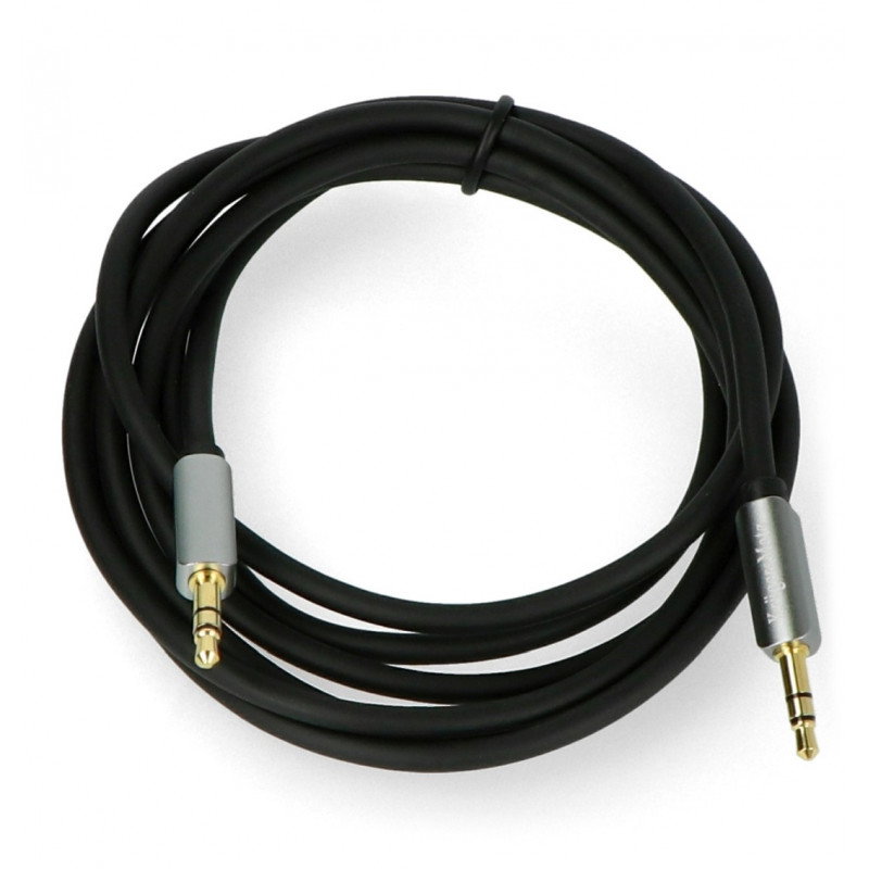 Kruger & Matz Klinke 3,5 mm Stereo Schwarz - 1,8 m Kabel