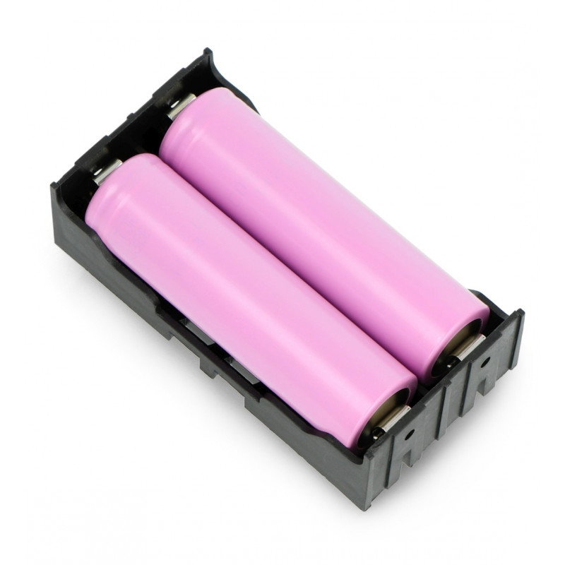 Korb für 2 Batterien Typ 18650 ohne Kabel