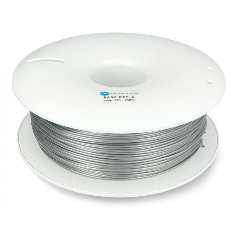 Fiberlogy Easy PET-G Filament 1,75 mm 0,85 kg – Silber