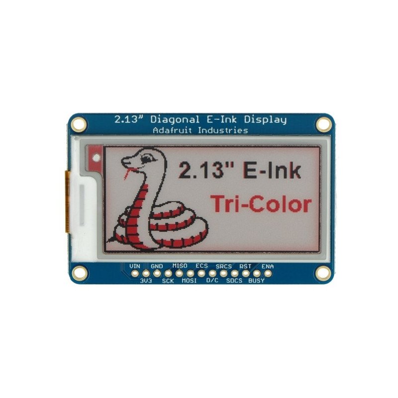 Adafruit E-Paper 2,13 '' 212x104px - Modul mit einem dreifarbigen SPI-Display