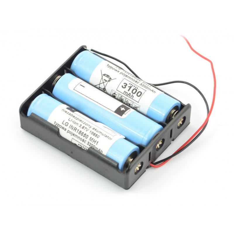 Korb für 3 Batterien Typ 18650