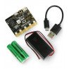Micro: bit Go - Lernmodul, Cortex M0, Beschleunigungsmesser, Bluetooth, 5x5 LED-Matrix + Zubehör - zdjęcie 3