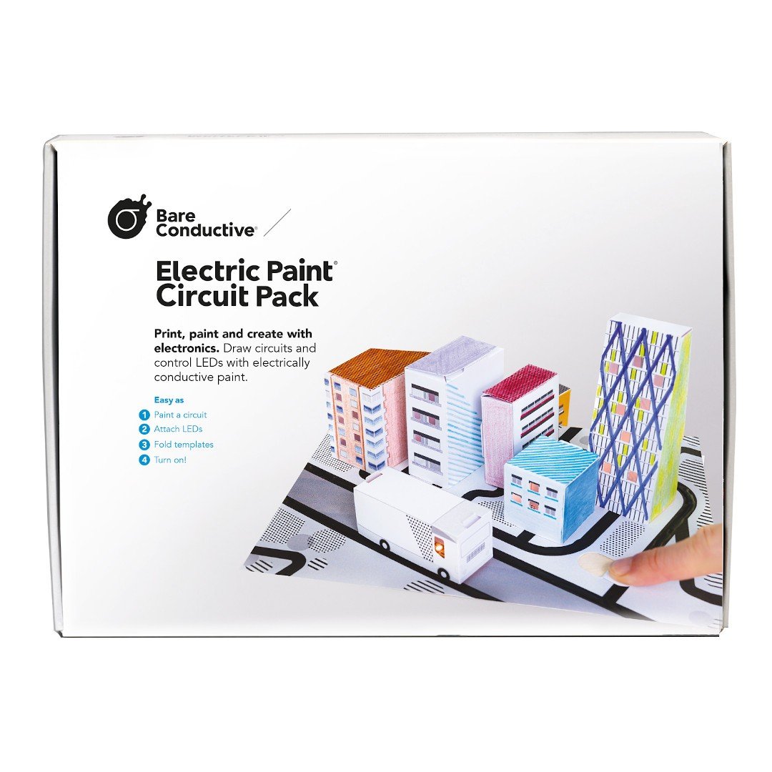 Bare Conductive Electric Paint Circuit Pack – ein leuchtendes Mockup der Stadt