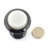Arcade Push Button 3,3 cm - schwarz mit weißer Hintergrundbeleuchtung - zdjęcie 2