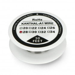 Widerstandsdraht Kanthal A1 0,32 mm 18 Ω / m - 9,1 m
