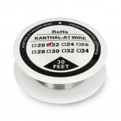 Widerstandsdraht Kanthal A1 0,64 mm 4,9 Ω / m - 9,1 m