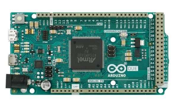 32-bit ARM Cortex M3 Microcontroller With USB OTG 84 MHz Arduino Due ...