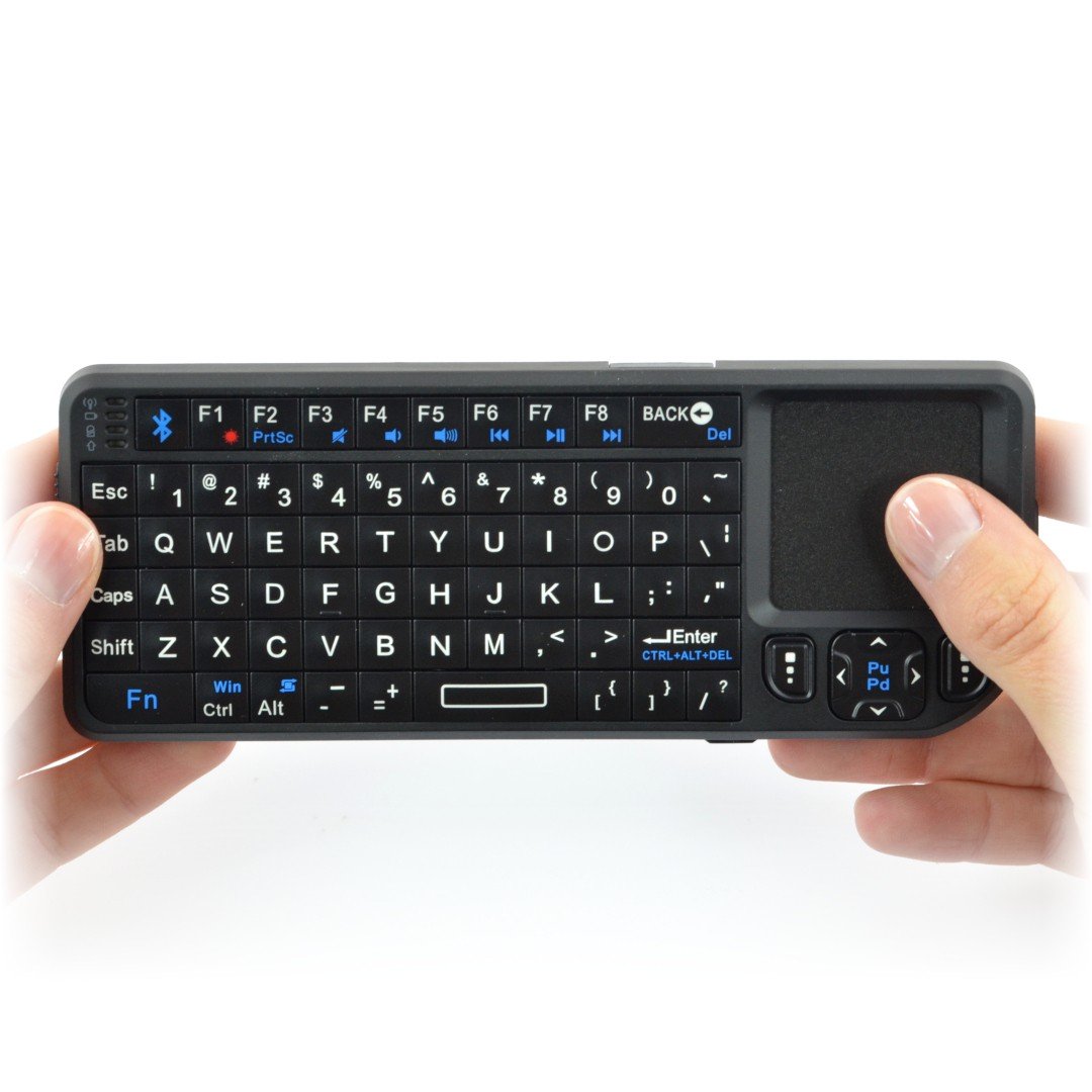 Kabellose Ultra Mini-Tastatur - Tastatur + Touchpad + Anzeige - Bluetooth