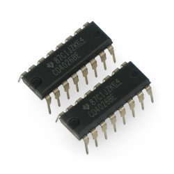 Logic CD4026 - Digitalzähler, 7-Segment-THT-Decoder