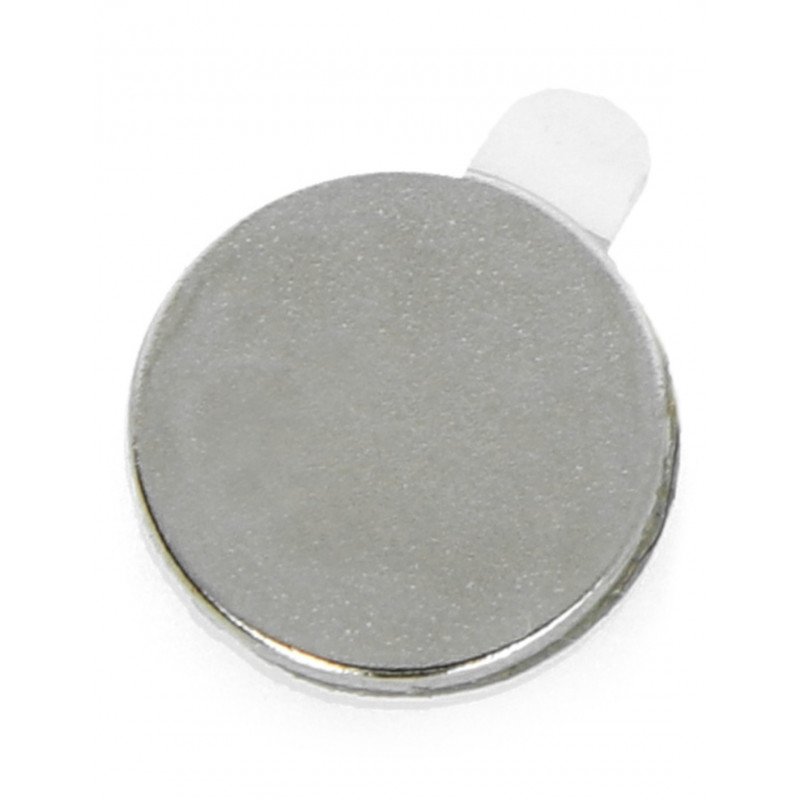 Runder Neodym-Magnet mit einer N N35 / Ni-Klebeschicht - 10 x 1 mm