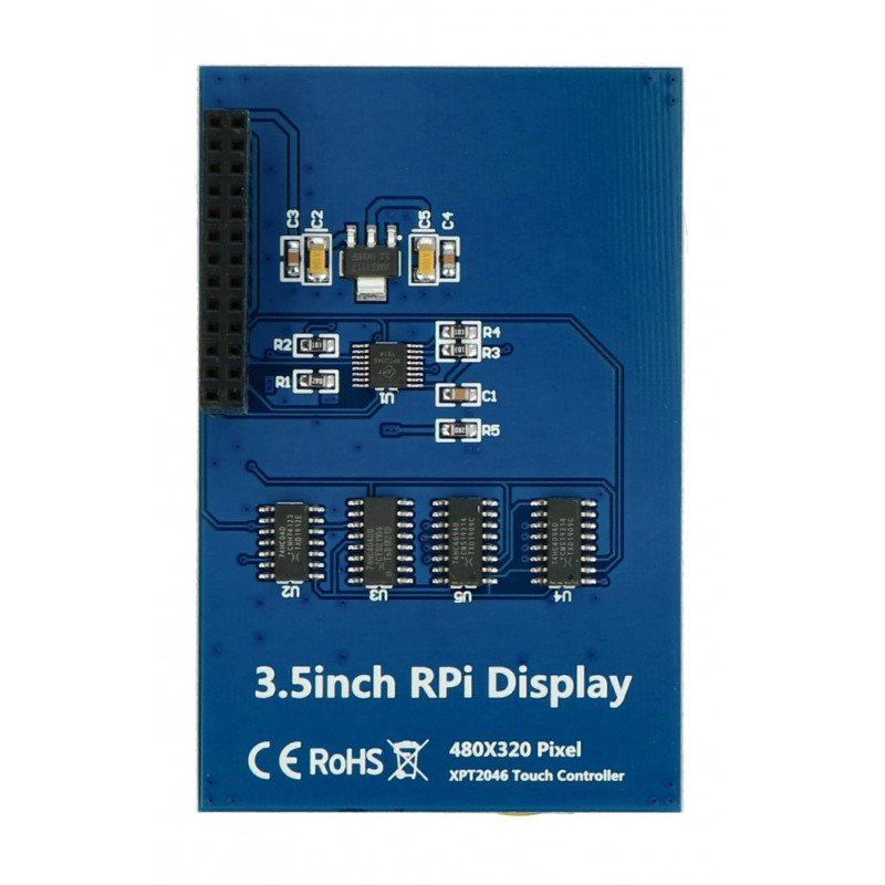 Touchscreen - resistives LCD TFT 3,5 '' 320x240px für Raspberry Pi 4B / 3B + / 3B - SPI GPIO