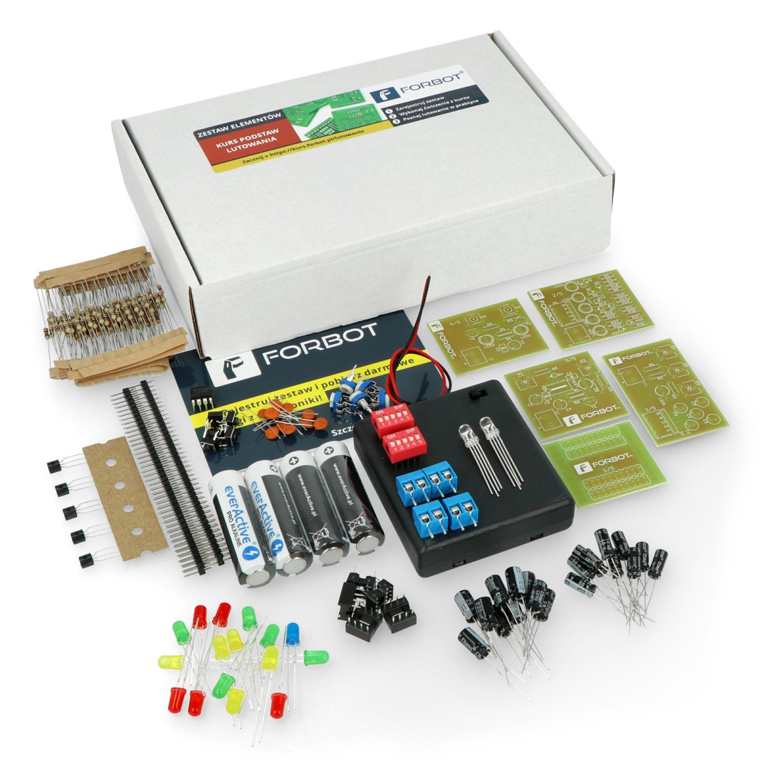 FORBOT - ein Set zum Erlernen des Lötens von THT-Elementen