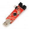 Programmierer AVR kompatibel mit USBasp ISP + IDC Tape - rot - zdjęcie 1