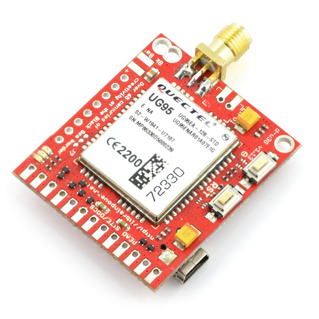GSM 3G SIM-Modul - d-u3G μ-shield v.1.13 - für Arduino und Raspberry Pi - SMA-Anschluss