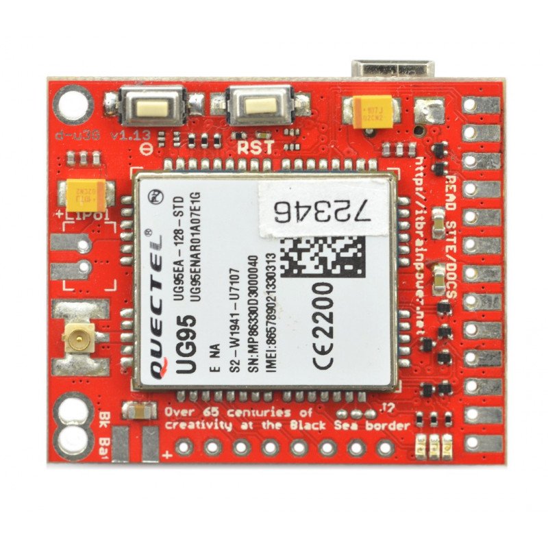 GSM 3G SIM-Modul - d-u3G μ-shield v.1.13 - für Arduino und Raspberry Pi - u.FL-Anschluss