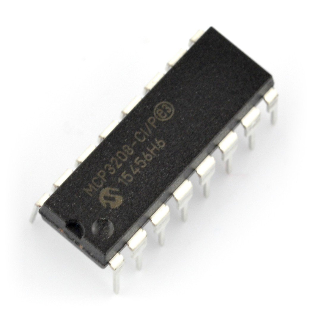 A / C-Konverter MCP3208-CI / P 12-Bit-8-Kanal-SPI - DIP