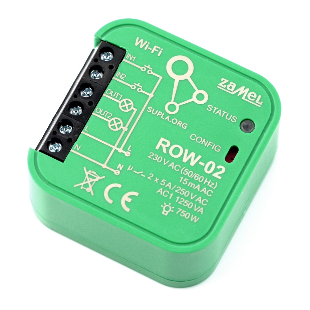 Zamel Supla ROW-02 - 2x 230V WiFi-Relais - Android / iOS-Anwendung