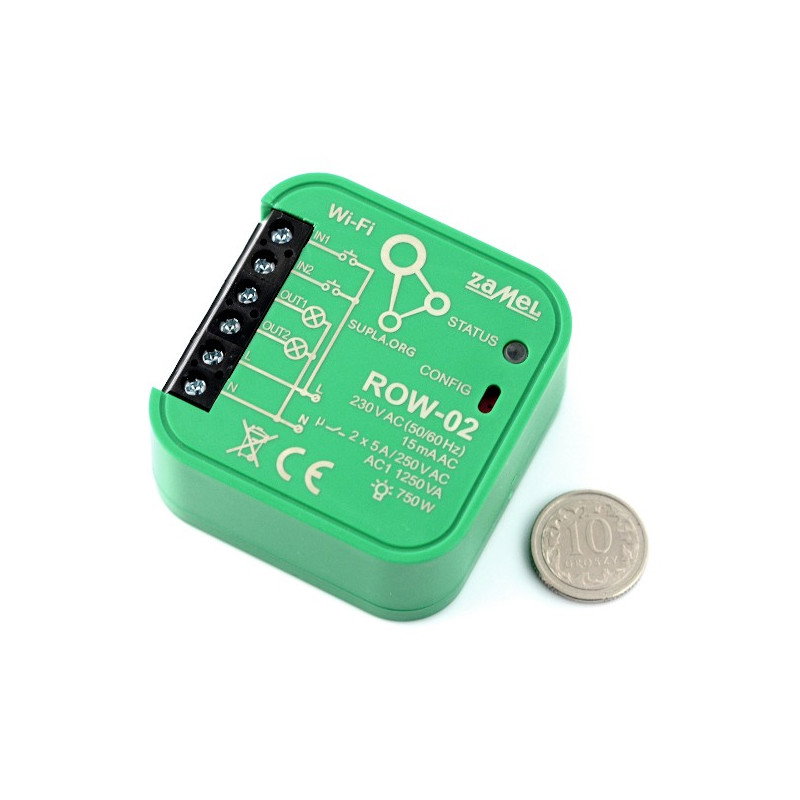 Zamel Supla ROW-02 - 2x 230V WiFi-Relais - Android / iOS-Anwendung