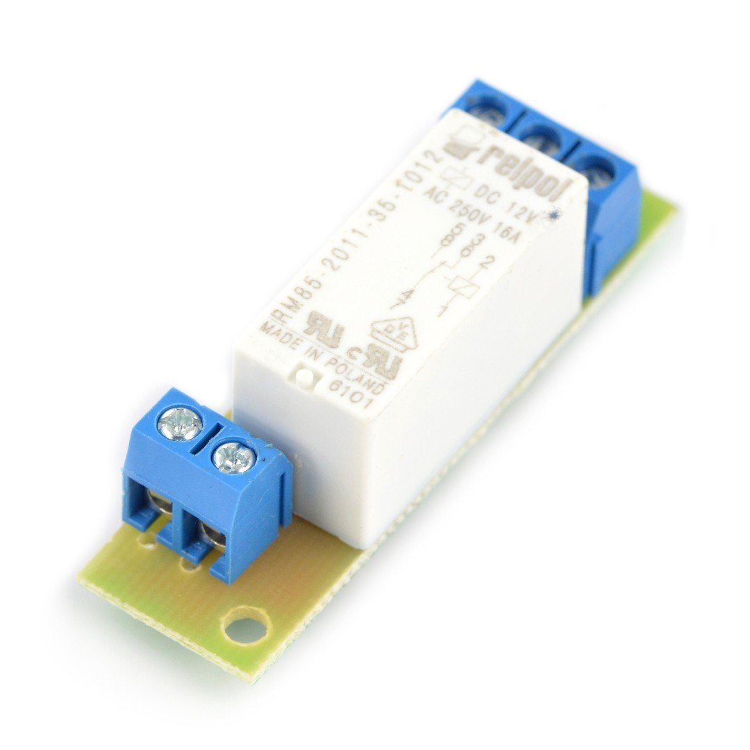 Relaisplatine 16A x 1 für GSM / LAN-Controller - 12V