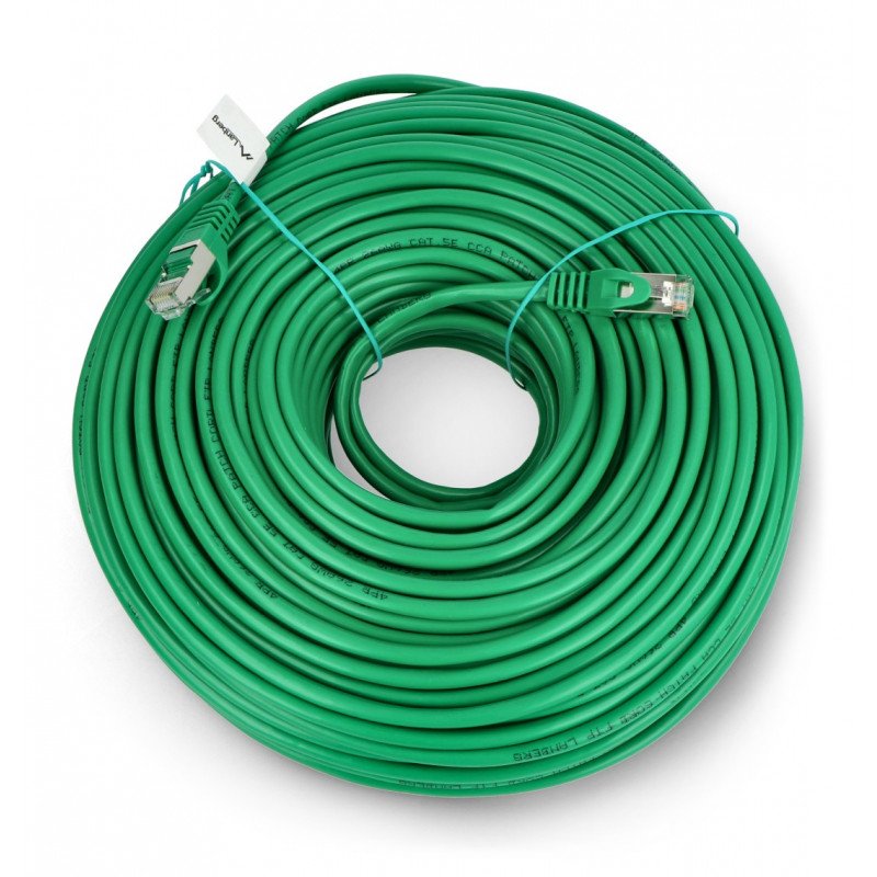 Lanberg Ethernet Patchkabel FTP 5e 50m - grün