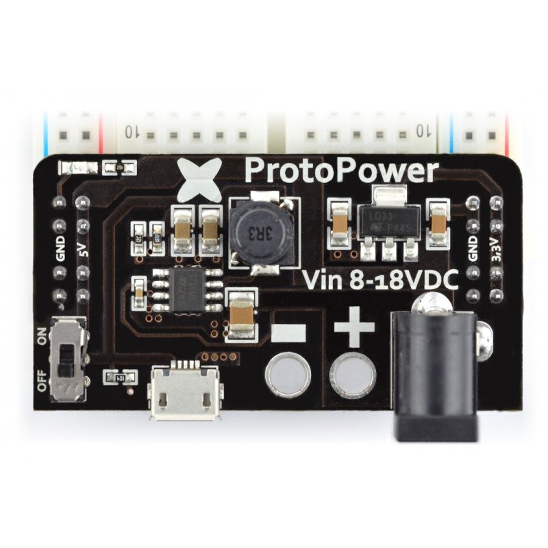 Powermodul für ProtoPower Kontaktplatten - 3,3V 5V / 1,5A