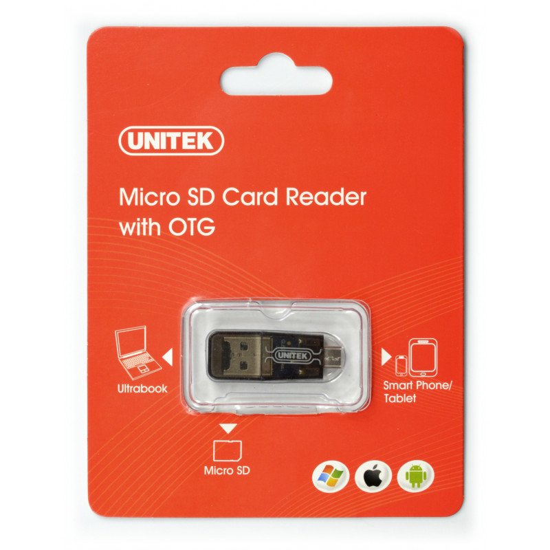 MicroSD-Kartenleser für USB und microUSB OTG Unitek Y-2212