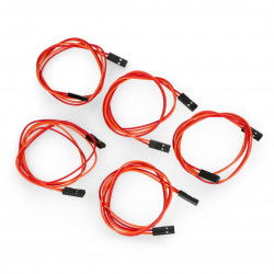 Kabel mit 2-poligen Buchsensteckern, 2,54 mm - 40 cm Raster