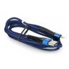 Kabel eXtreme Spider USB A - Lightning für iPhone / iPad / iPod 1,5 m - blau - zdjęcie 3
