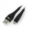 Kabel eXtreme Spider USB A - microUSB 1,5 m - schwarz - zdjęcie 1