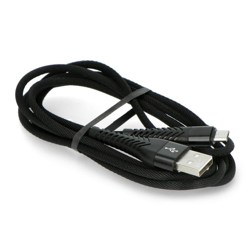 Kabel eXtreme Spider USB A - microUSB 1,5 m - schwarz