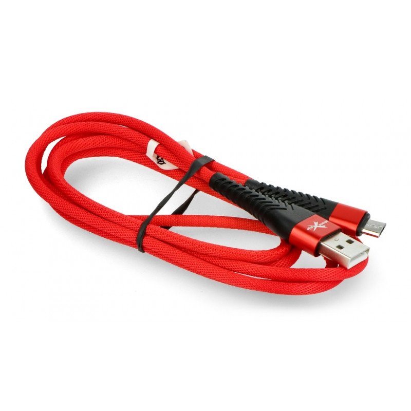 MicroUSB-B-Kabel - A eXtreme Spider - 1,5 m - rot