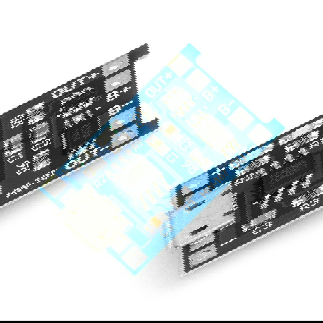 Li-Pol TP4056 Einzelzelle 1S 3.7V microUSB Ladegerät mit Sicherheitsfunktionen