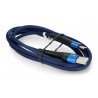 EXtreme Spider USB A - USB C Kabel - 1,5 m - blau - zdjęcie 3