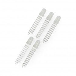 LED 5mm RGB Mattkathode - 5 Stk.