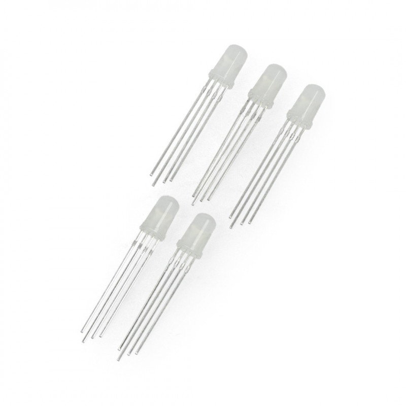 LED 5mm RGB Mattkathode - 5 Stk.