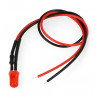 5mm 12V LED mit einem Widerstand und einem Draht - rot - zdjęcie 2