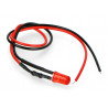 5mm 12V LED mit einem Widerstand und einem Draht - rot - zdjęcie 3