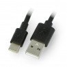 Goobay USB A 2.0 - USB C schwarzes Kabel - 2m - zdjęcie 1