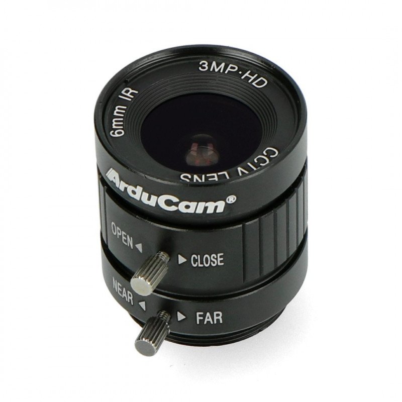 CS Mount 6 mm Weitwinkelobjektiv mit manuellem Fokus – für Raspberry Pi Kamera – ArduCam LN037
