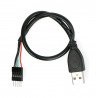 USB-A-Kabel mit 1x5-Stecker - 0,3 m - zdjęcie 2