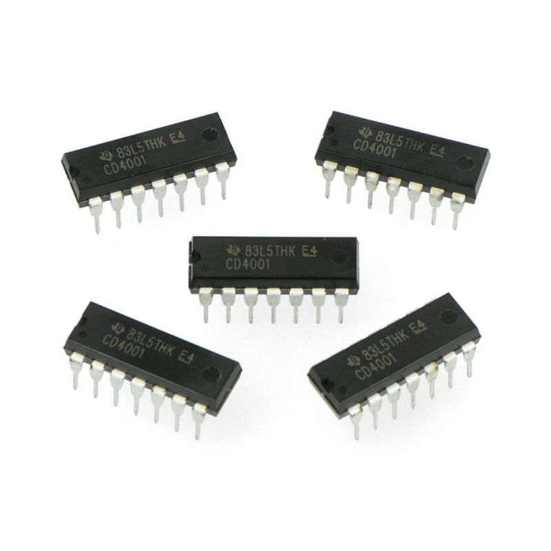 CD4001BP 4xNOR-Logikschaltung - 5tlg.
