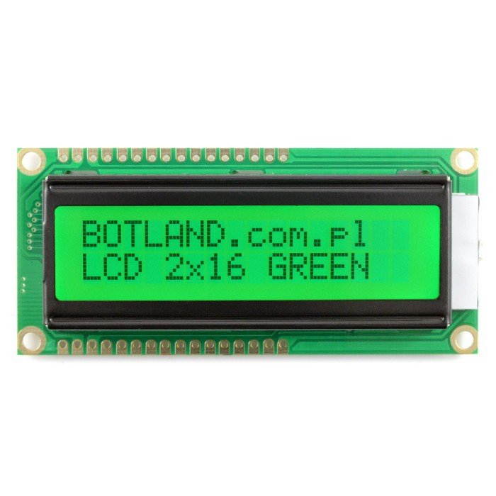 LCD-Display 2x16 Zeichen dunkelgrün