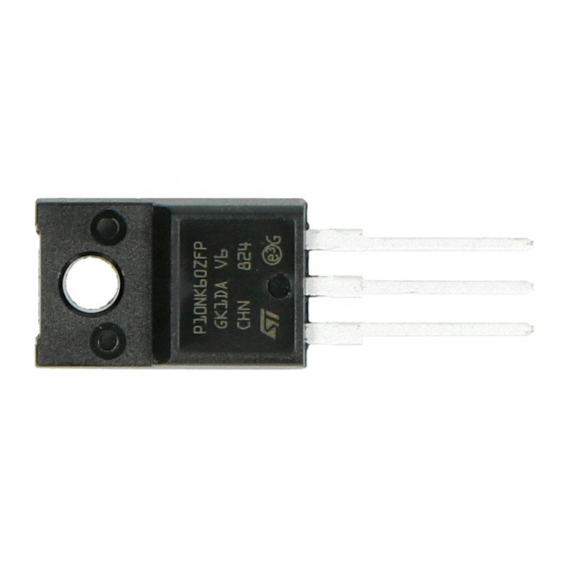 Transistor N-MOSFET STP10NK60ZFP - THT - 5St.